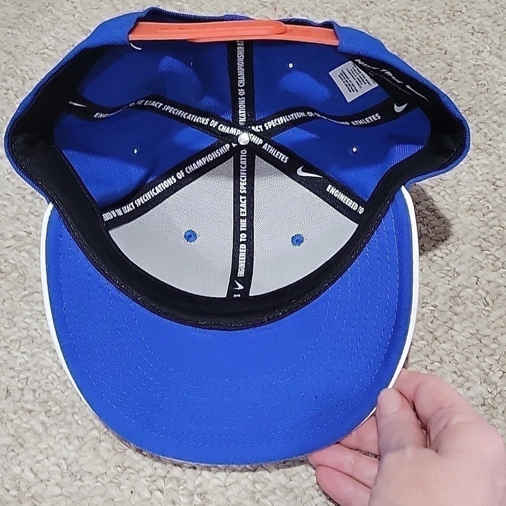 Vintage Nike True Gary Payton gp20 blue & orange snapback hat.  OSFM - Picture 3 of 8